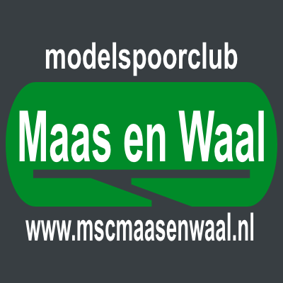 Modelspoorclub Maas en Waal - logo vierkant model voor online gebruik