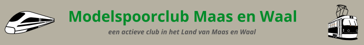 Modelspoorclub Maas en Waal, een actieve club in het Land van Maas en Waal - titel website.