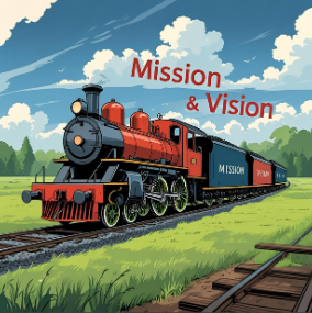 Illustratie Mission & Vision - Missie en Visie