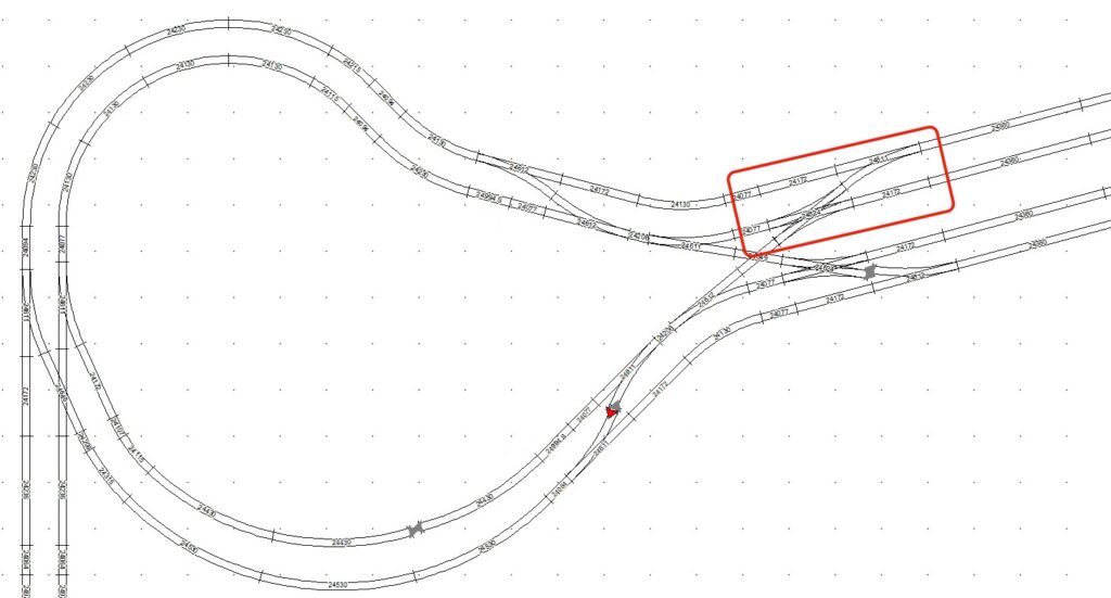 Veranderen van de wisselstraat, gelegen kort voor de linker keerlus. 05-10-2025