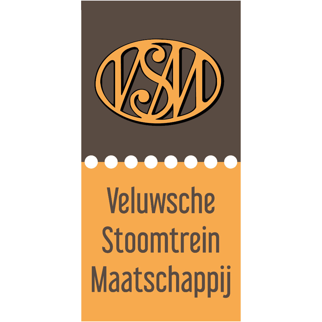 Veluwsche Stoomtrein Maatschappij (VSM) logo.